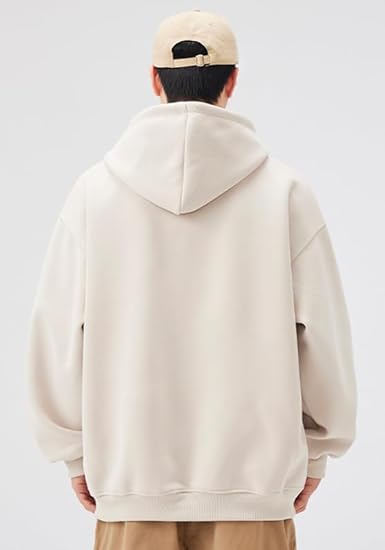 Men Hoodie Sweatshirt Loose Fit Fashion Pullover Hoodie Casual Long Sleeve Hooded Sweatshirt with Pocket