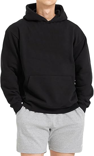 Men Hoodie Sweatshirt Loose Fit Fashion Pullover Hoodie Casual Long Sleeve Hooded Sweatshirt with Pocket