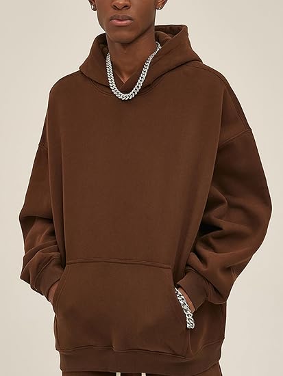 Men Hoodie Sweatshirt Loose Fit Fashion Pullover Hoodie Casual Long Sleeve Hooded Sweatshirt with Pocket